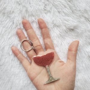 Wine Me Up Baby Key Chain